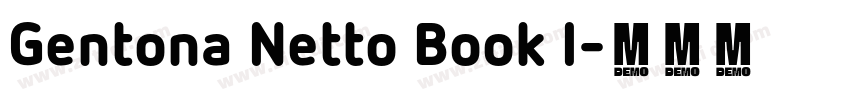 Gentona Netto Book I字体转换